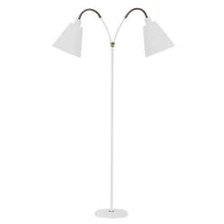 Haga 2-armad golvlampa vit