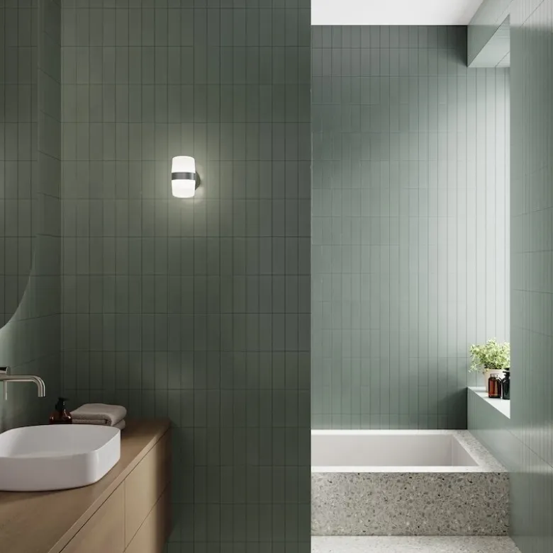Hall vägglampa IP65 aluminium