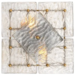 Hestia Vägglampa antik mässing/glas