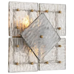 Hestia Vägglampa antik mässing/glas