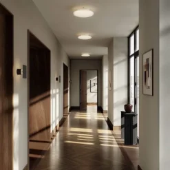 Hikari vägg-/taklampa Ø35 opal white