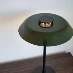 Horisont H475 bordslampa mattsvart/blank skogsgrön