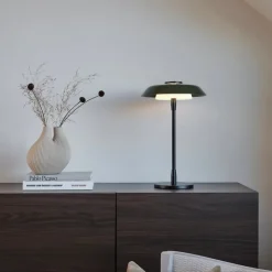 Horisont H475 bordslampa mattsvart/blank skogsgrön