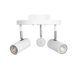 Hubble 3 plafond vit/krom