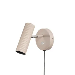 Hubble vägglampa beige/krom