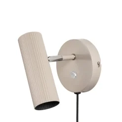 Hubble vägglampa beige/krom