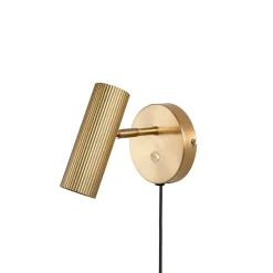 Hubble vägglampa borstad mässing