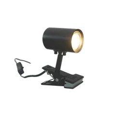Hugin klämlampa svart