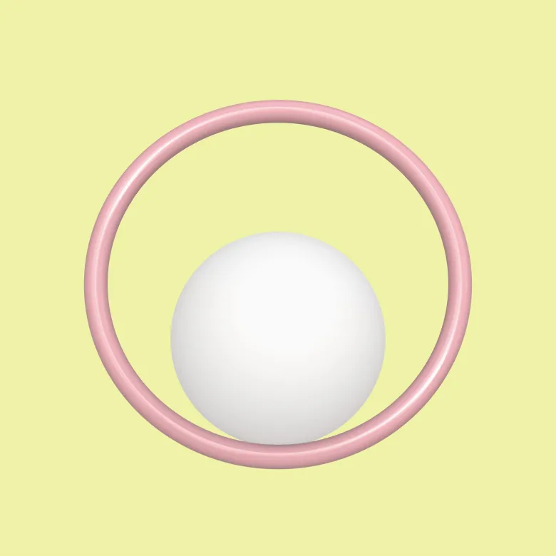 Hula Hoop vägglampa Bubblegum Pink