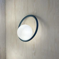 Hula Hoop vägglampa med sladd Ninja Black