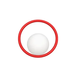 Hula Hoop vägglampa med sladd Strawberry Red