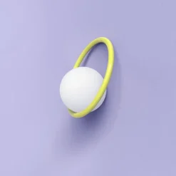 Hula Hoop vägglampa med sladd Sunshine Yellow