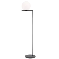IC Lights F2 outdoor golvlampa matt svart/matt svart lava marmor
