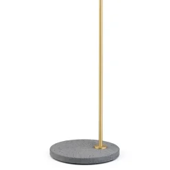 IC Lights F2 outdoor golvlampa borstad mässing/grå lava marmor