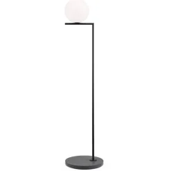 IC Lights F1 outdoor golvlampa matt svart/matt svart lava marmor