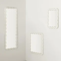 Illu 65 x 50 spegel vit