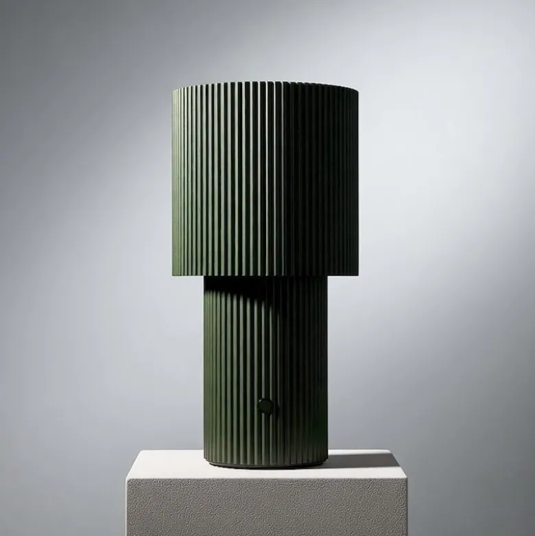 Iluma portabel bordslampa olivgrön