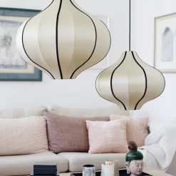 Indochina Onion L lampskärm Kit whit black ribbon