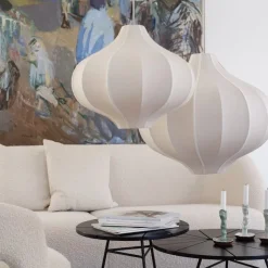 Indochina Onion L lampskärm sand whit sand ribbon