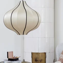 Indochina Onion S lampskärm Kit whit black ribbon