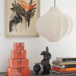 Indochina Onion S lampskärm sand whit sand ribbon