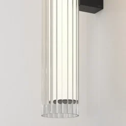 Io 665 vägglampa IP44 matt svart