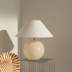 Iris 45 bordslampa creme