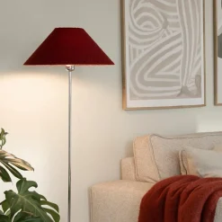 Iris Bouclé 45 lampskärm burgundy