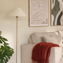 Iris Bouclé 45 lampskärm cremevit