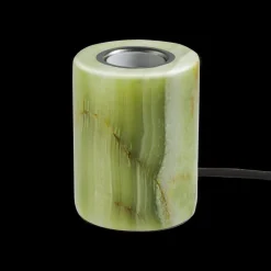Jade bordslampa grön silk