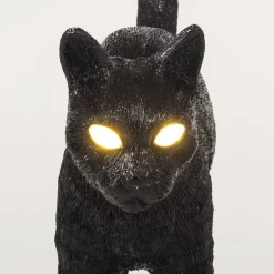 Jobby The Cat bordslampa svart