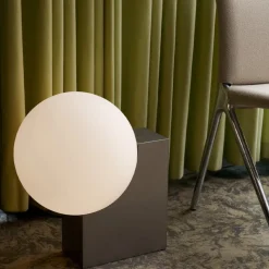 Journey SHY4 Golvlampa Brushed Steel Opal Glass