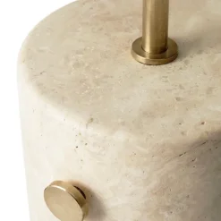 JWDA golvlampa travertine/borstad mässing