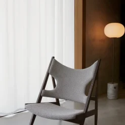 JWDA golvlampa white vit marmor/bronserad mässing