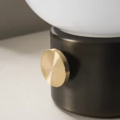 JWDA liten Bordslampa Metallic bronserad mässing