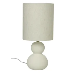 Kalamata bordslampa naturvit