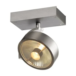 Kalu 1:a QPAR111 LED vägg/taklampa borstad aluminium