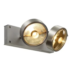 Kalu 2:a QPAR111 LED vägg/taklampa borstad aluminium