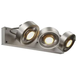 Kalu 3:a QPAR111 LED vägg/taklampa borstad aluminium