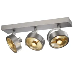 Kalu 3:a QPAR111 LED vägg/taklampa borstad aluminium