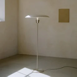 Kantarell golvlampa Ø55 nickel