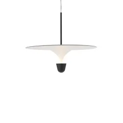 Kantarell Ø60 taklampa svart/vit