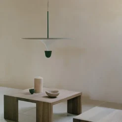 Kantarell Ø60 taklampa svart/vit