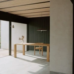 Kantarell Ø55 taklampa svart/vit