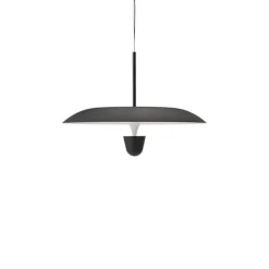 Kantarell Ø55 taklampa svart/vit