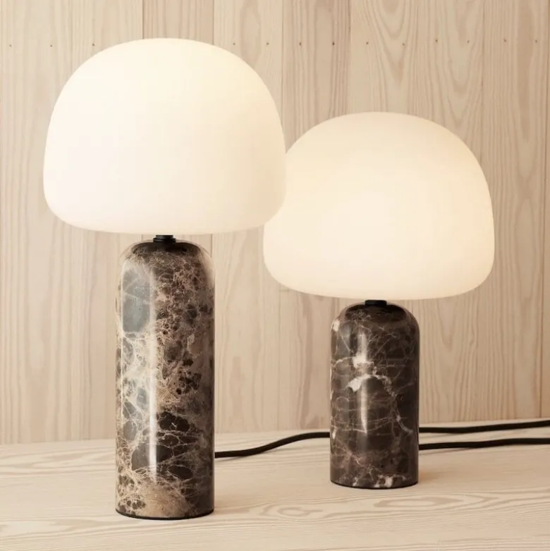 Kin H40 bordslampa brun marmor