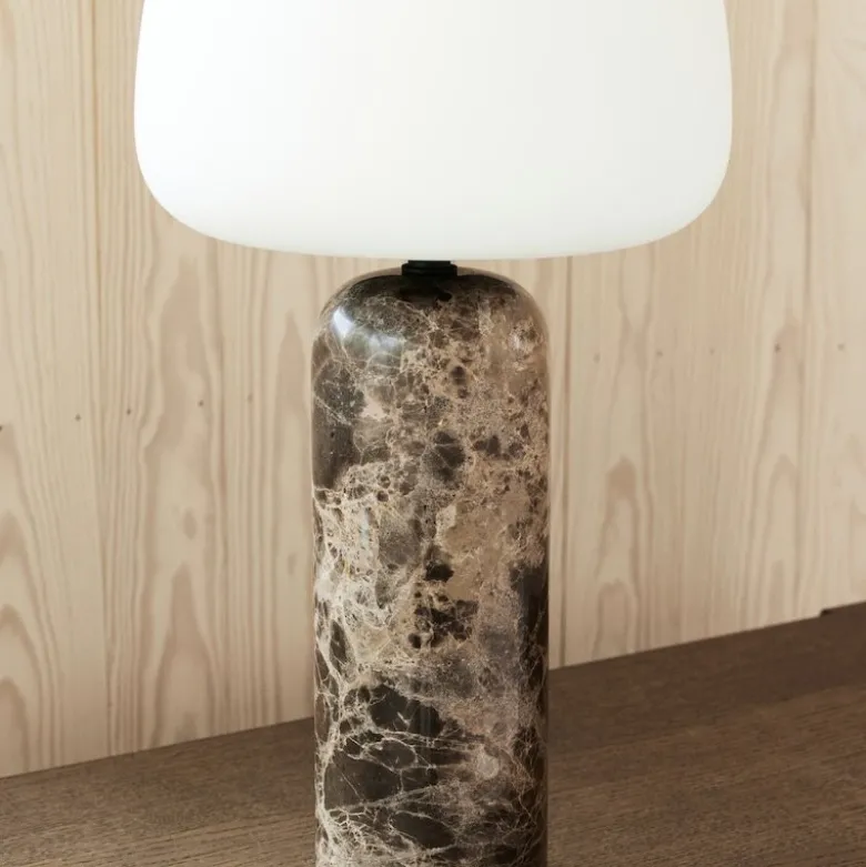 Kin H40 bordslampa brun marmor