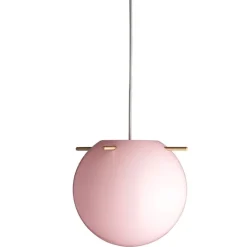 Koi Ø32 taklampa opal rose/brass sticks