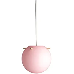 Koi Ø25 taklampa opal rose/brass sticks