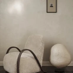 Kurbis low golvlampa natur/svart